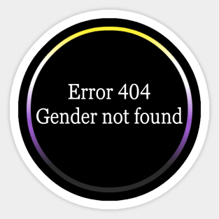 Nonbinary pride Sticker